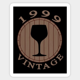 Vintage Wine Lover Birthday 1999 Sticker